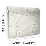 W4116.11 Grey Geometric Wallpaper