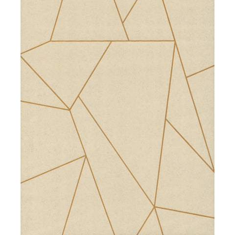 W4116.416 Beige Geometric Wallpaper