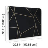 W4116.84 Black Geometric Wallpaper