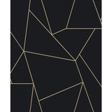 W4116.84 Black Geometric Wallpaper