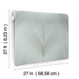 W4118.1511 Blue Abstract Wallpaper 