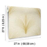 W4118.416 Gold Abstract Wallpaper 