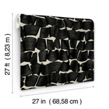 W4121.8 New Origins Black Modern Wallpaper 