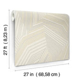 W4128.1611 Beige Abstract Wallpaper