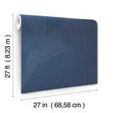 W4128.50 Blue Abstract Wallpaper