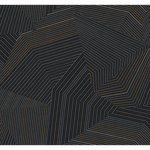 W4128.8 Black Abstract Wallpaper