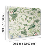 W4132.315 Green Botanical Wallpaper