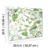 W4132.31 Green Botanical Wallpaper 