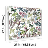 W4133.310 Multi Color Botanical Wallpaper