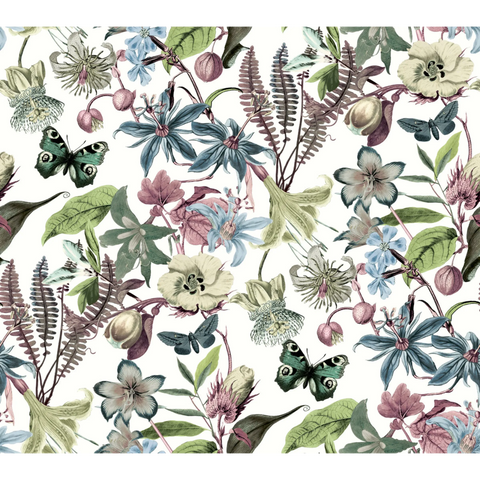 W4133.310 Multi Color Botanical Wallpaper