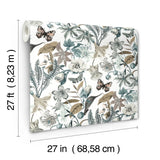 W4133.516 Multi Color Botanical Wallpaper 