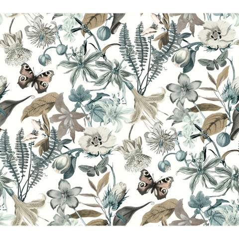 W4133.516 Multi Color Botanical Wallpaper 