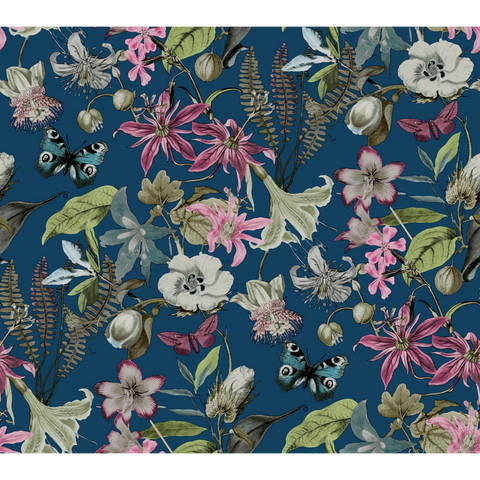 W4133.517 Multi Color Botanical Wallpaper