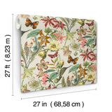 W4133.712 Multi Color Botanical Wallpaper