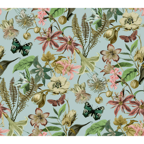 W4133.73 Multi Color Botanical Wallpaper