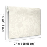 W4134.1 Beige Floral Wallpaper
