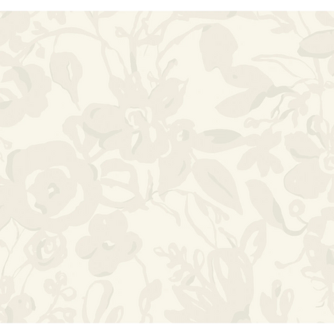 W4134.1 Beige Floral Wallpaper