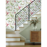 W4135.719 Orange Botanical Wallpaper