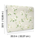 W4137.106 Neutral Botanical Wallpaper