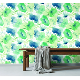 W4138.315 Green Floral Wallpaper