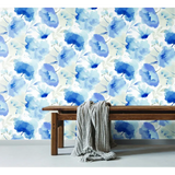 W4138.5 Floral Blue Wallpaper