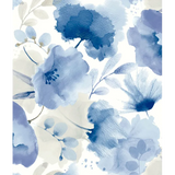 W4138.5 Floral Blue Wallpaper