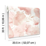 W4138.7 Floral Pink Wallpaper