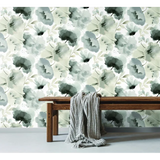 W4138.8 Floral Black Wallpaper 