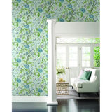 W4139.15 Blue Botanical Wallpaper