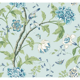 W4139.15 Blue Botanical Wallpaper