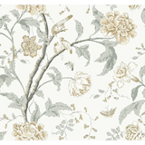 W4139.1611 Brown Botanical Wallpaper