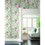 W4139.517 Pink Botanical Wallpaper