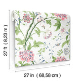 W4139.517 Pink Botanical Wallpaper