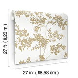 W4141.4 Brown Botanical Wallpaper 