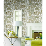W4142.106 Brown Botanical Wallpaper