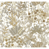 W4142.106 Brown Botanical Wallpaper