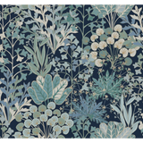 W4142.50 Blue Botanical Wallpaper