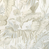 W4145.1615 Yasuni Beige Leaves Wallpaper
