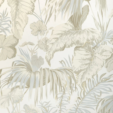 W4145.1615 Yasuni Beige Leaves Wallpaper