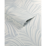  W4149.1516 Palm Leaf Wp Blue Tropical Wallpaper 