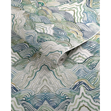 W4150.155 Shangri La Wp Green Abstract Wallpaper 