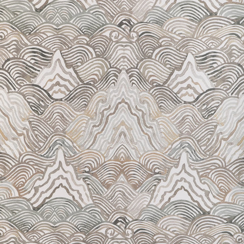 W4150.52 Shangri La Wp Brown Abstract Wallpaper