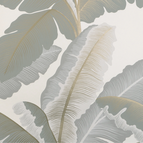 W4151.1611 Isla Royal Wp Grey Botanical Wallpaper 