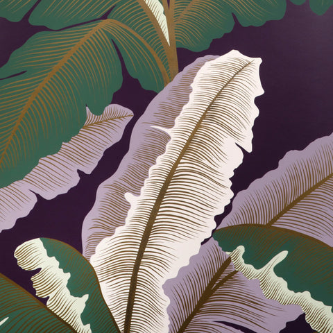 W4151.310 Isla Royal Wp Purple Botanical Wallpaper