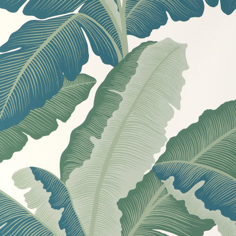 W4151.355 Isla Royal Wp Blue Botanical Wallpaper