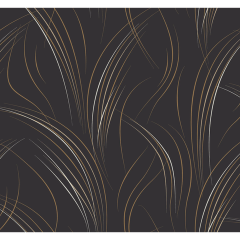 W4159.84 Black Modern Wallpaper  