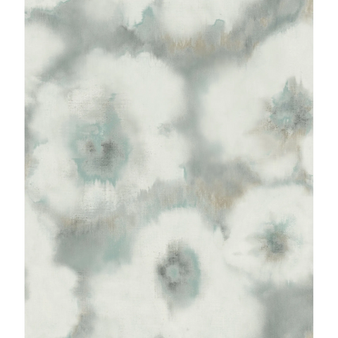 W4163.35 Blue Floral Wallpaper 