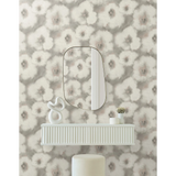 W4163.711 Brown Floral Wallpaper