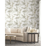 W4165.106 Brown Botanical Wallpaper