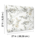 W4165.11 Grey Botanical Wallpaper